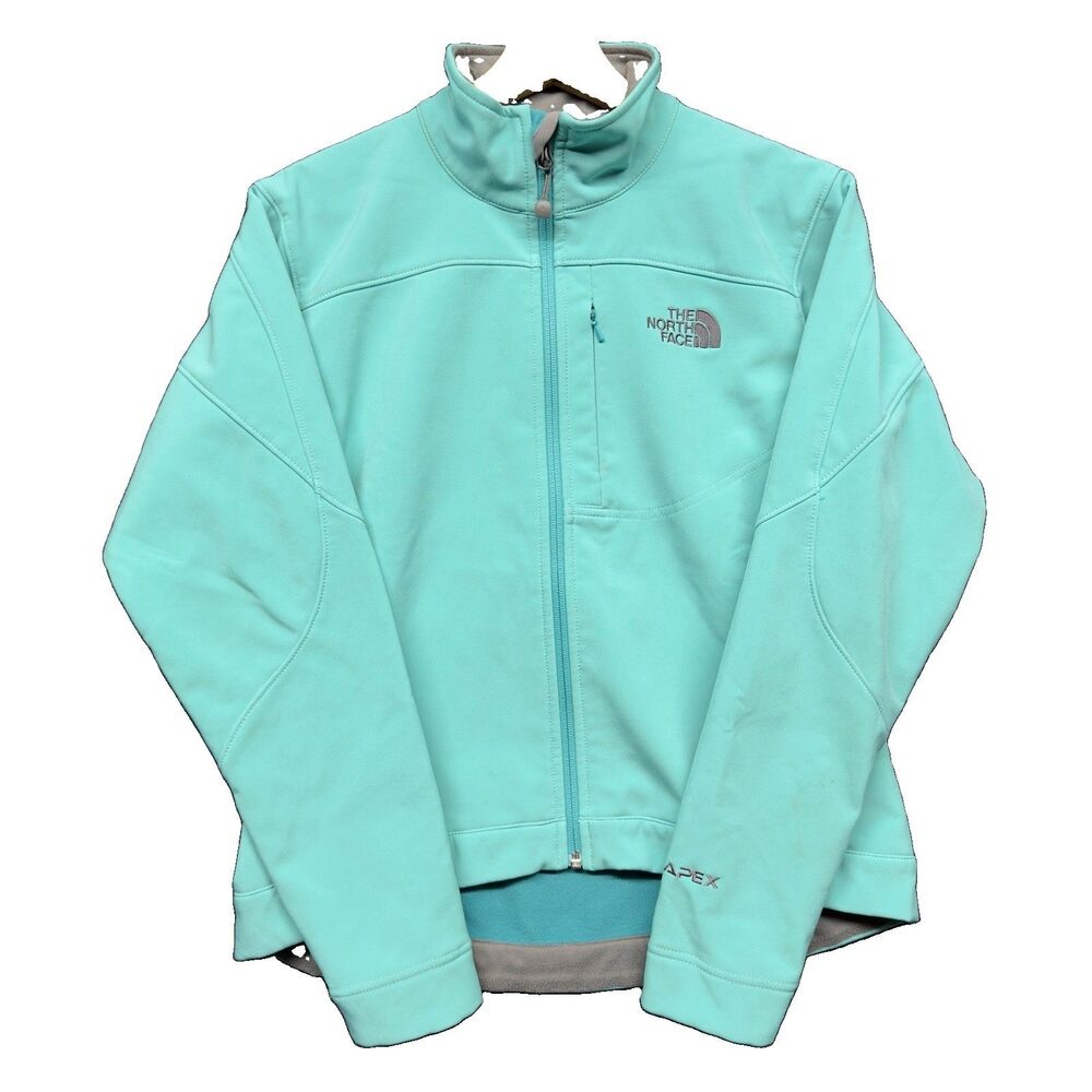 The North Face Apex Bionic Women’s Small Full Zip Softshell Jacket Teal Winter